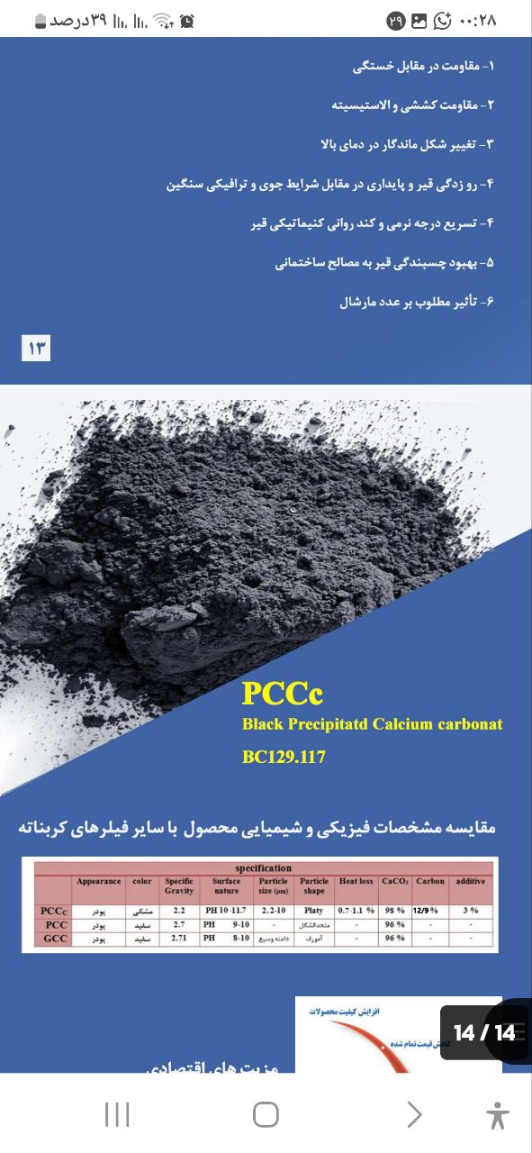 خرید کربنات کلسیم با جذب روغن پایین | مناسب مستربچ