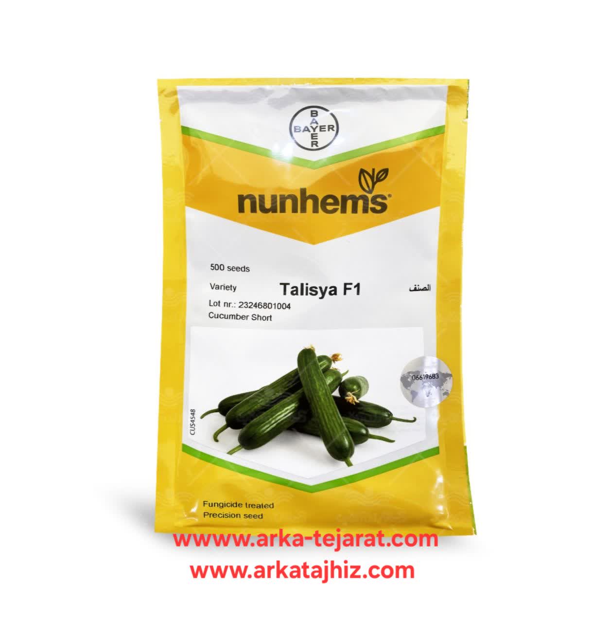 تصویر 4 از خرید بذر خیار گلخانه‌ای تالیسیا بسته 500 عددی + قیمت فروش استثنایی