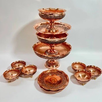 ظروف مسی گلبرگ زنجان خرید