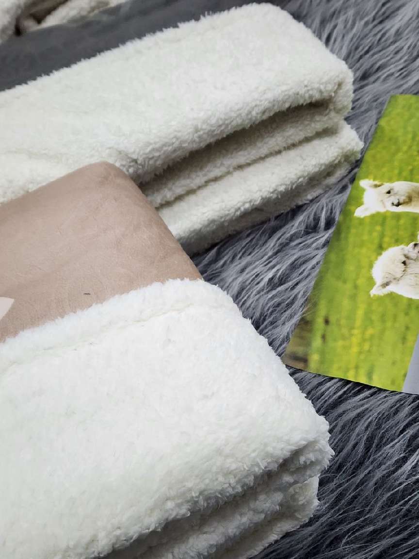 تصویر 1 از پخش عمده و قیمت ارزان و با کیفیت پتو گوسفندی طرح مجیک یک نفره دو لایه پشت پشمی