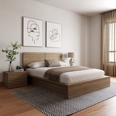 تصویر 3 از خرید تخت دو نفره مدرن چوبی + با صرفه