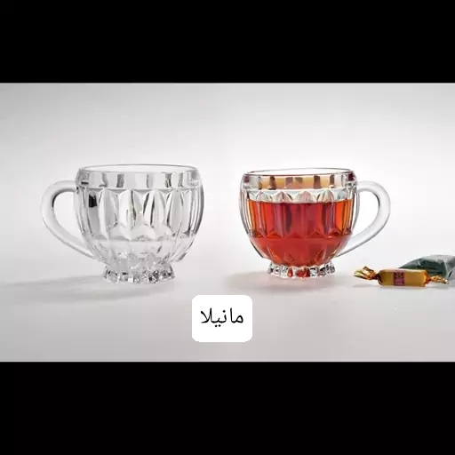 تصویر 2 از قیمت عمده و خرید با صرفه فنجان بلوری مدل مانیلا