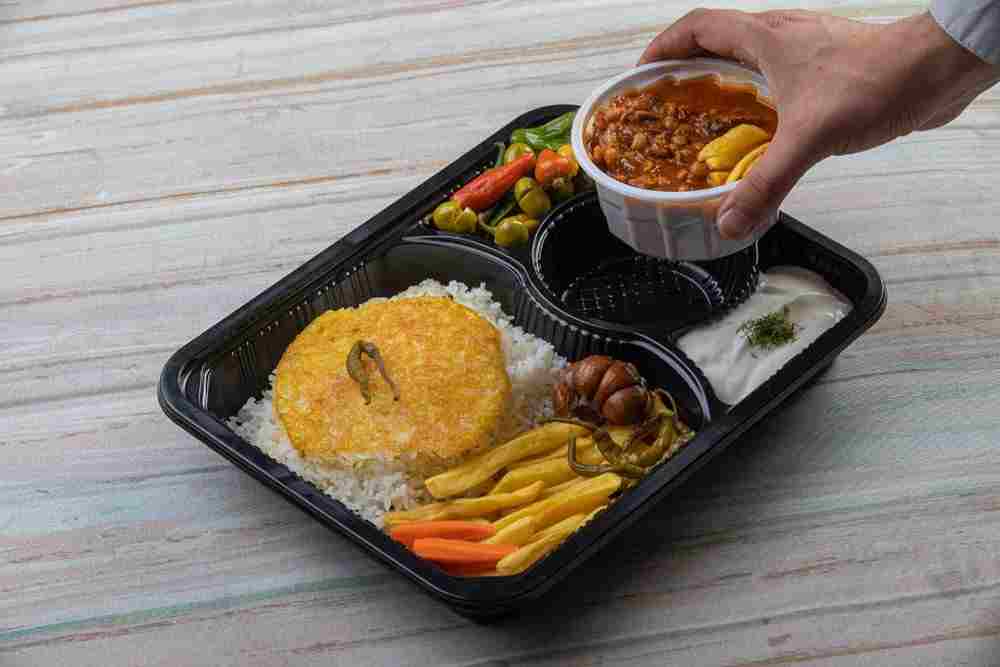 فروش عمده ظروف یکبار مصرف سلف چند خانه