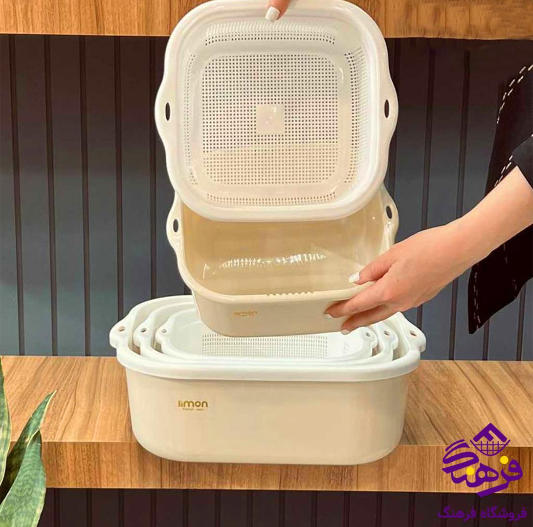 تصویر 1 از قیمت آبکش سینگ چهارگوش بزرگ + قیمت به صرفه