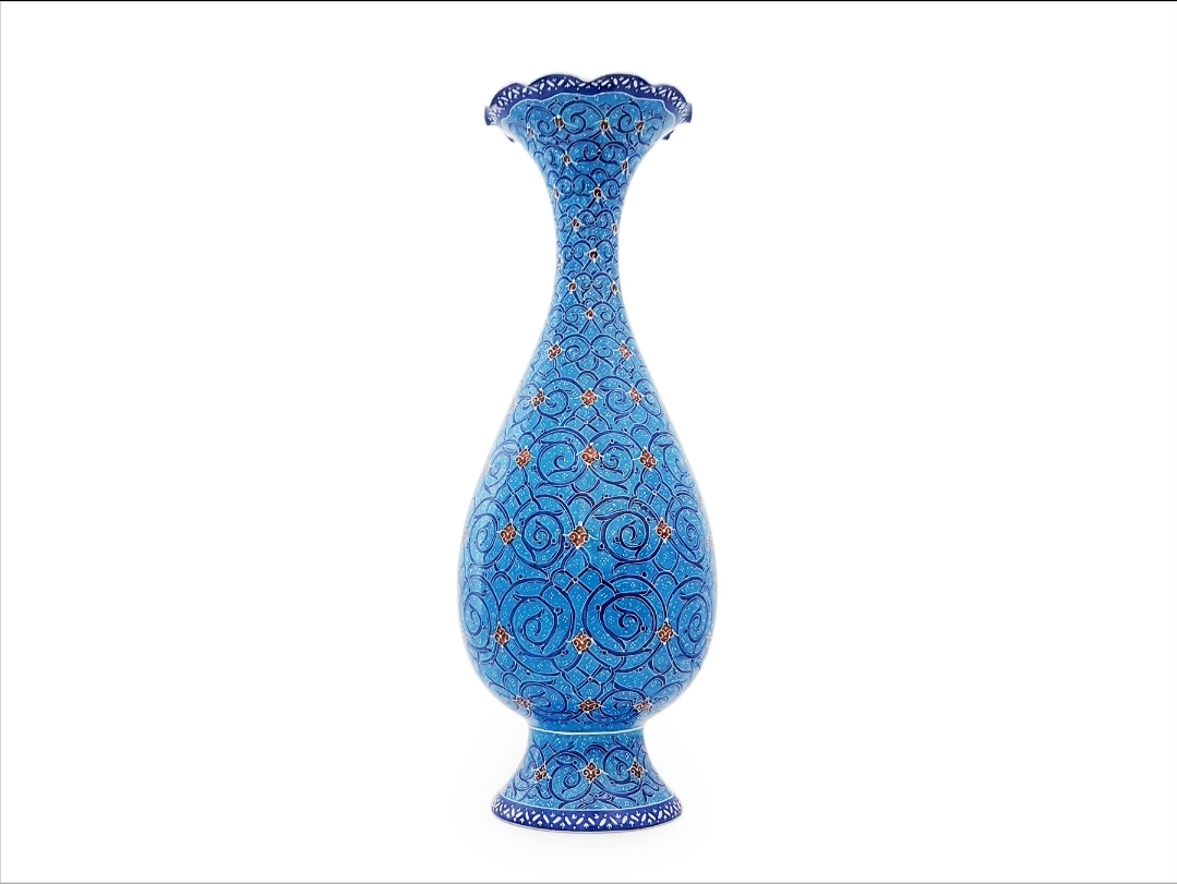 تصویر 1 از گلدان میناکاری مسی اسلیمی + خرید