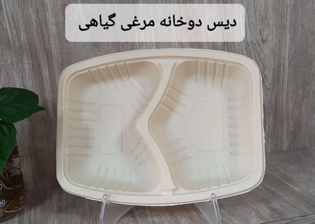 تصویر 2 از دیس یکبار مصرف سه خانه گیاهی قیمت
