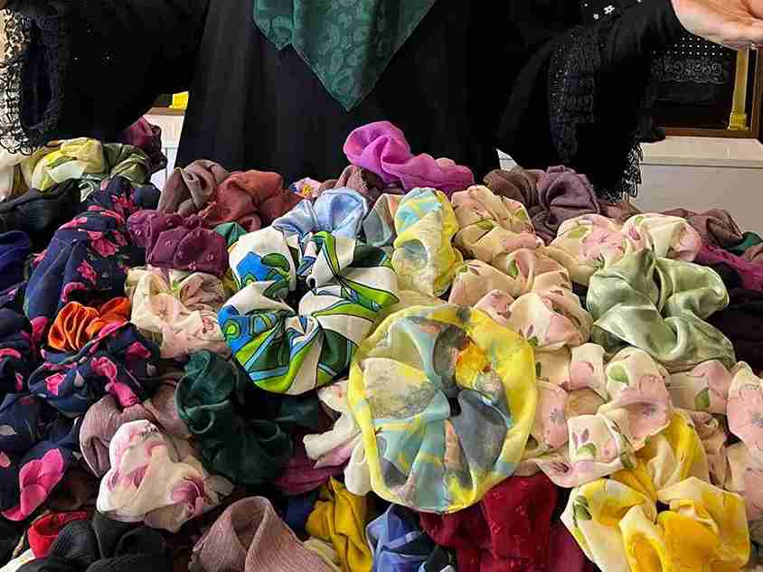 تصویر 4 از معرفی اسکرانچی ساتن ابریشم  + بهترین قیمت خرید عمده