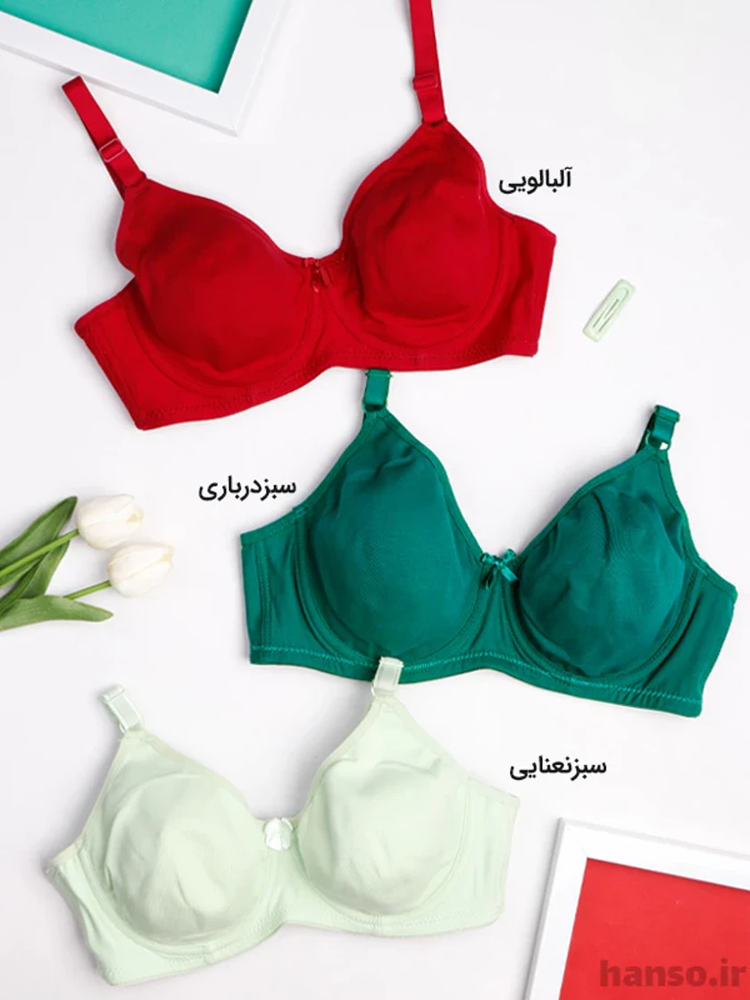 تصویر 3 از سوتین فنر دار نخی نوشه پوش از مرغوبترین پارچه صد حساسیت