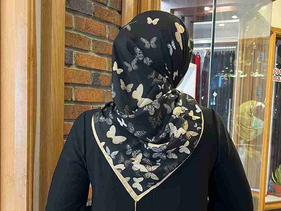 تصویر 3 از خرید روسری نخی طرحدار  + قیمت صادراتی