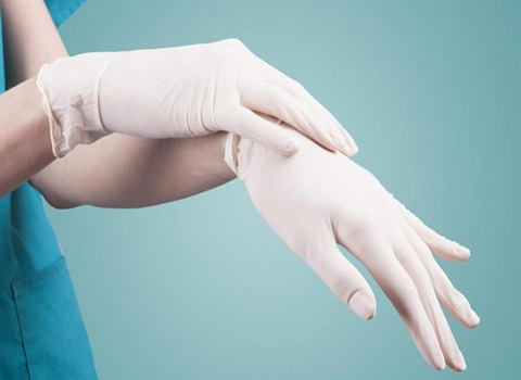 تصویر 3 از قیمت خرید دستکش لاتکس بدون پودر سفید + قیمت فروش استثنایی