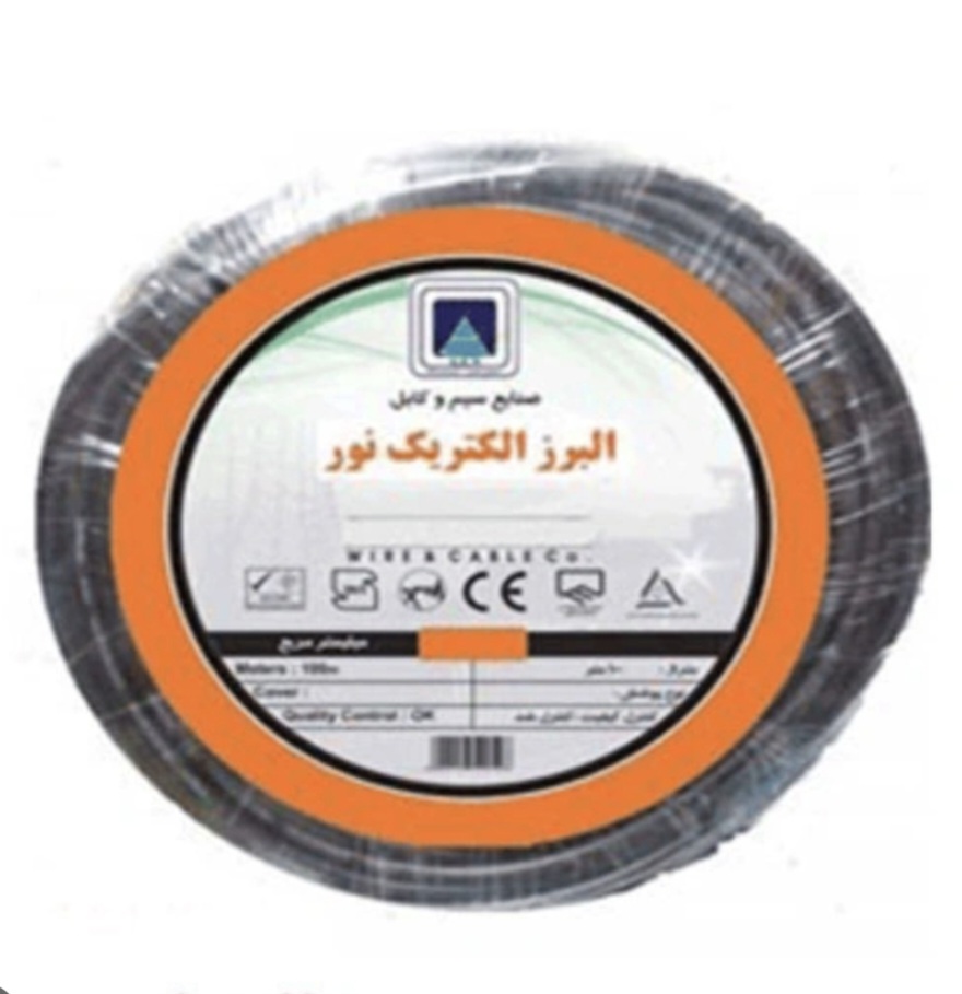 قیمت سیم افشان نایلونی مشکی ۱ × ۲ تک سیم البرز