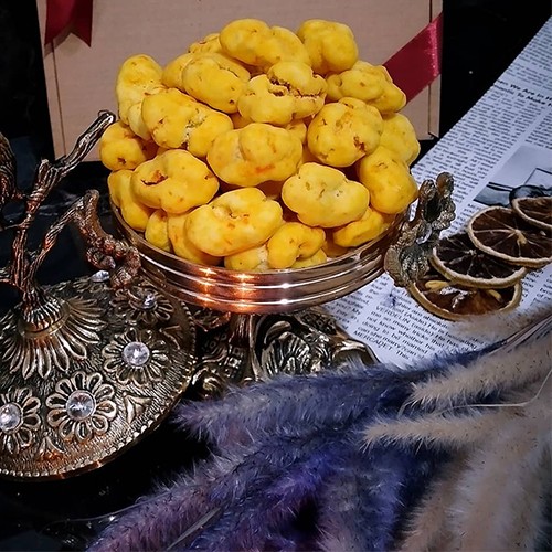تصویر 1 از خرید نقل گردویی زعفرانی + قیمت فروش استثنایی