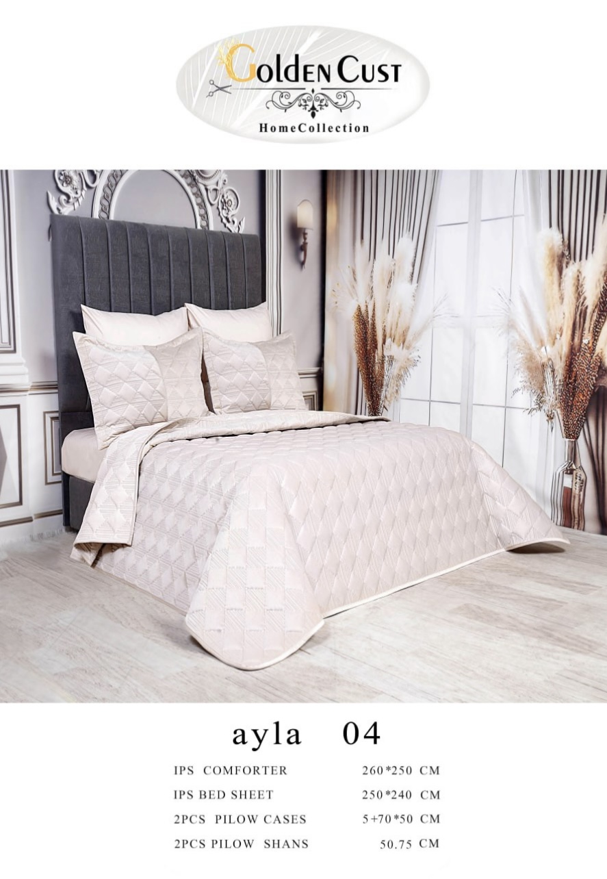 روتختی مخمل پنبه دوزی مدل ayla تک نفره