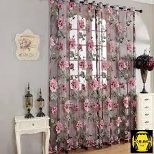 قیمت خرید پارچه پرده ای حریر گل دار