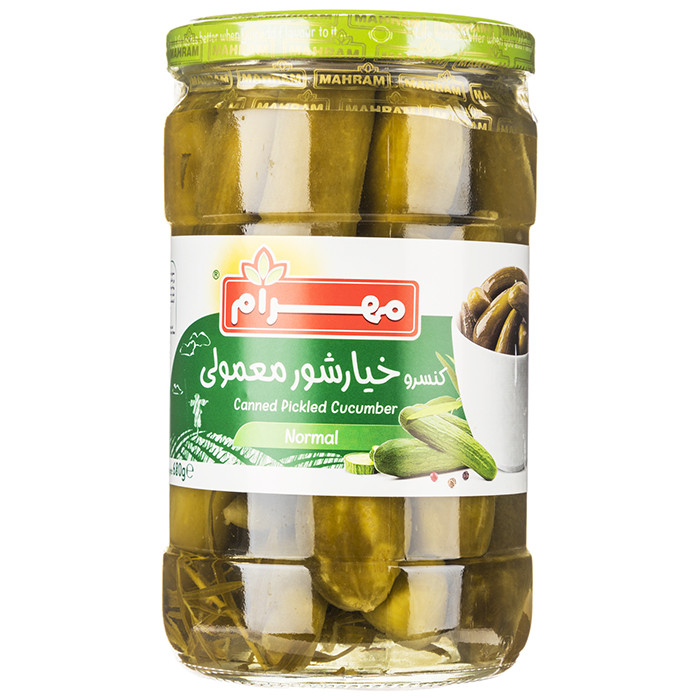 پخش عمده خیارشور سوپر ویژه مهرام + قیمت کف بازار