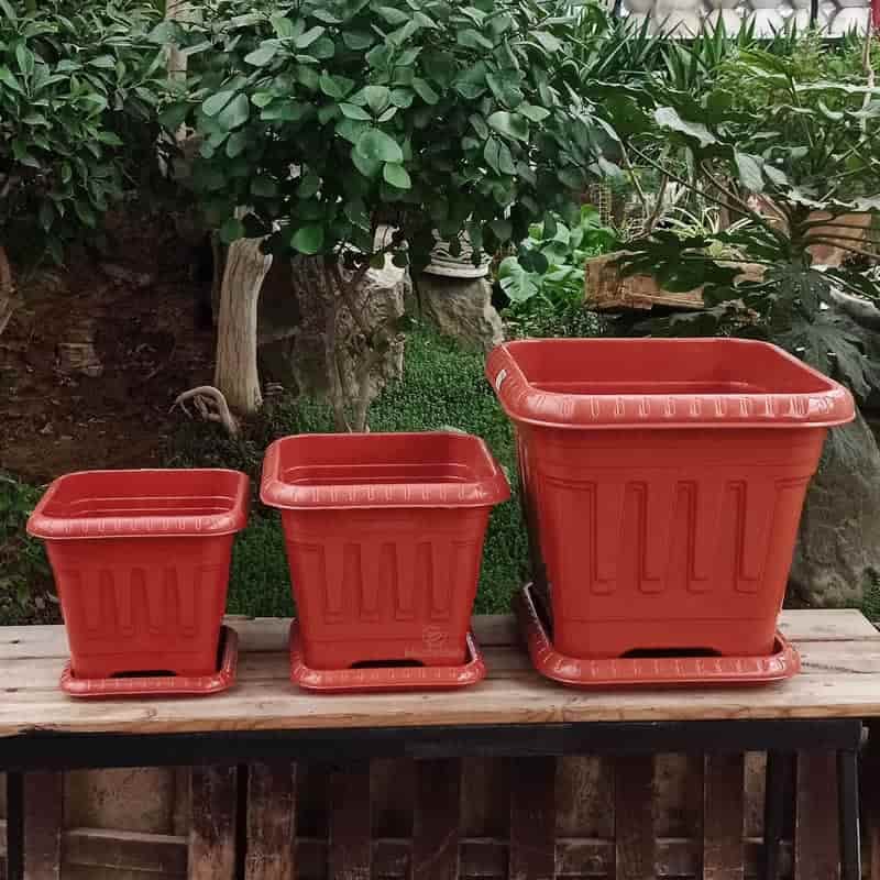 تصویر 1 از خرید گلدان پلاستیکی مستطیلی در سایز های ۱۰ و ۱۲ و ۳۵ سانت