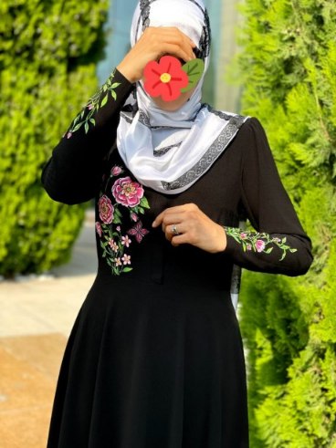 تصویر 1 از پیراهن مجلسی و خنک با طرح گل رز