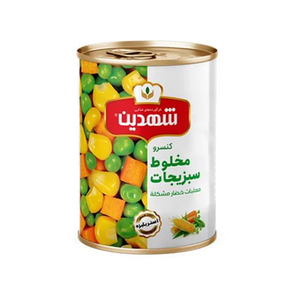 تصویر 1 از خرید و قیمت کنسرو مخلوط سبزیجات در قوطی کلیددار + فروش صادراتی