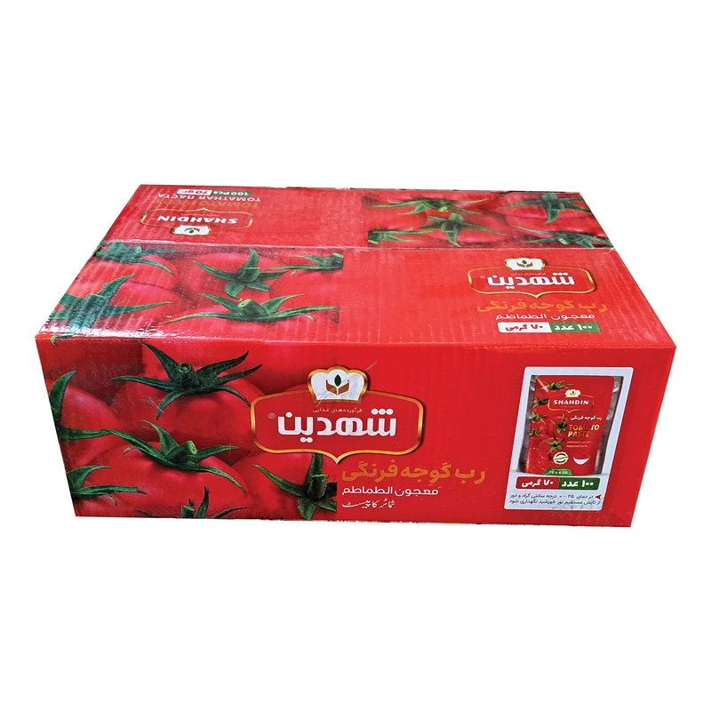 تصویر 1 از قیمت خرید رب گوجه فرنگی ساشه 70 گرمی شهدین با فروش عمده