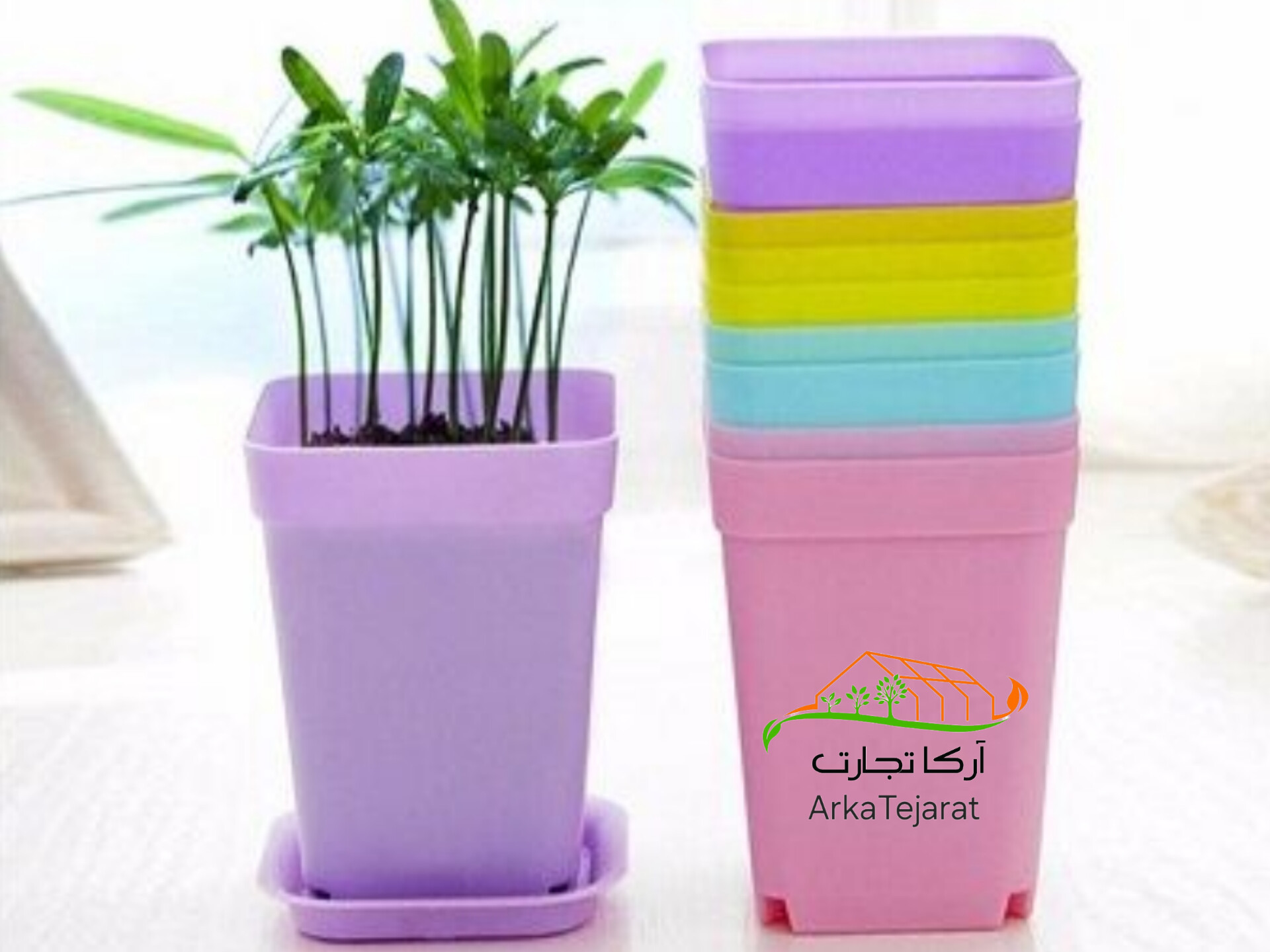 تصویر 2 از فروش عمده انواع گلدان مربعی کوچک + بهترین قیمت بازار