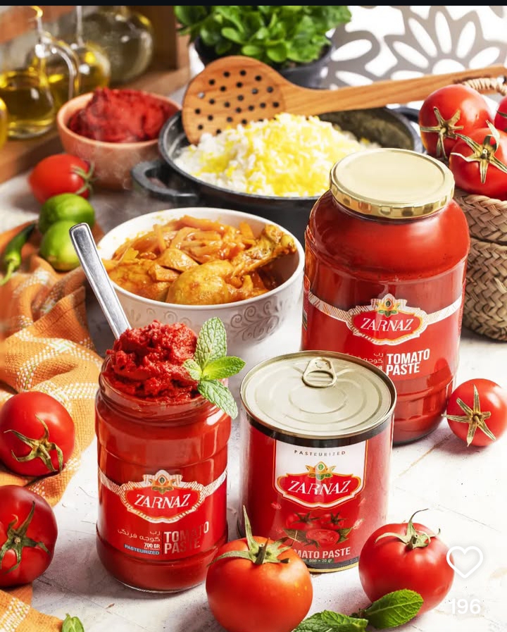 فروش رب گوجه‌فرنگی زرناز + مطابق با استانداردهای جهانی