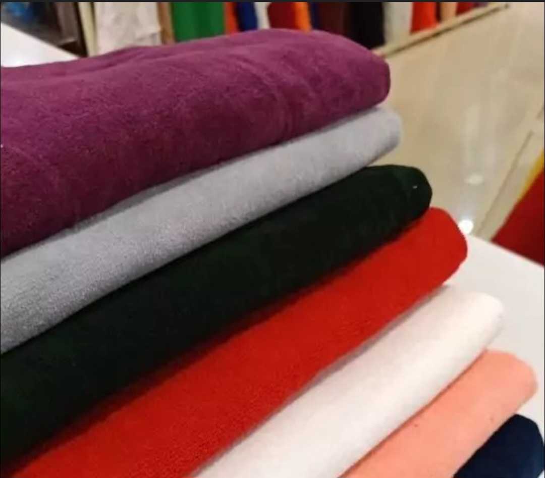 تصویر 2 از فروش عمده انواع پارچه حوله ای ساده  و زیبا