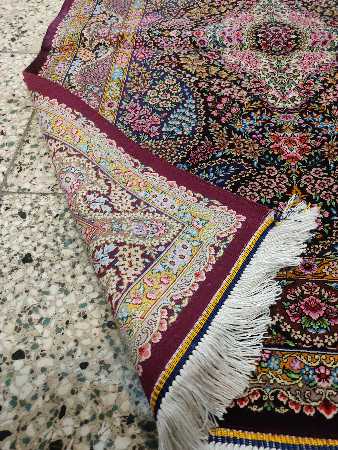 تصویر 1 از فرش ابریشمی قم + خرید