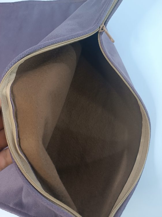 تصویر 1 از خرید روبالشی مخمل بنفش لوکس + تولیدی آرما با قیمت مستقیم