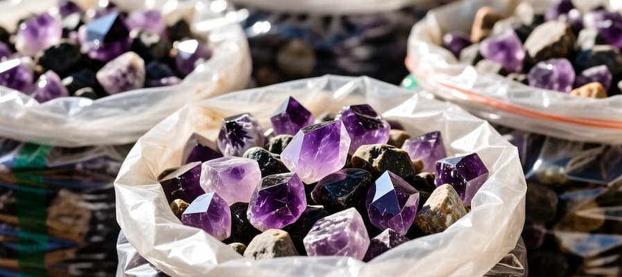 خرید عمده سنگ آمیتیست اصل با بهترین قیمت و تحویل فوری