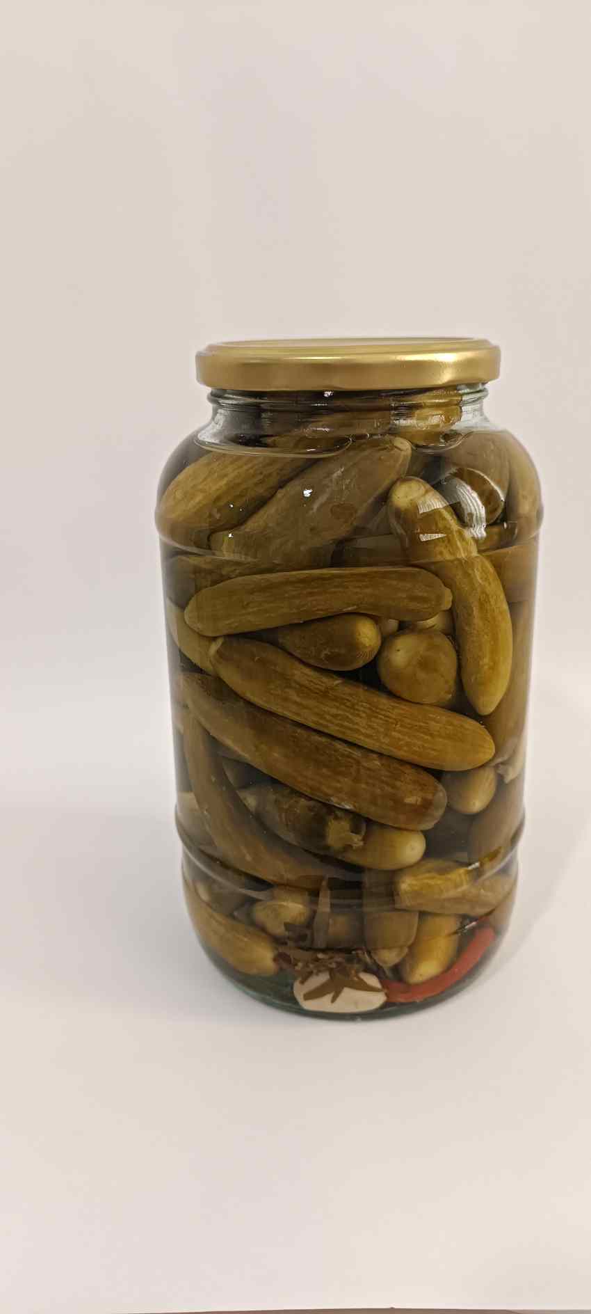 تصویر 2 از خرید خیارشور شیشه‌ ای ۱۵۰۰ گرمی ممتاز