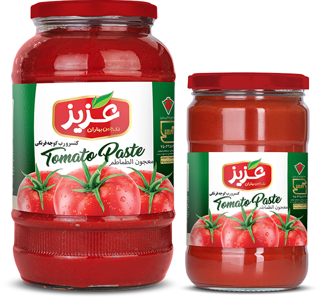تصویر 1 از قیمت خرید عمده رب گوجه شیشه ۱.۵ کیلویی عزیز