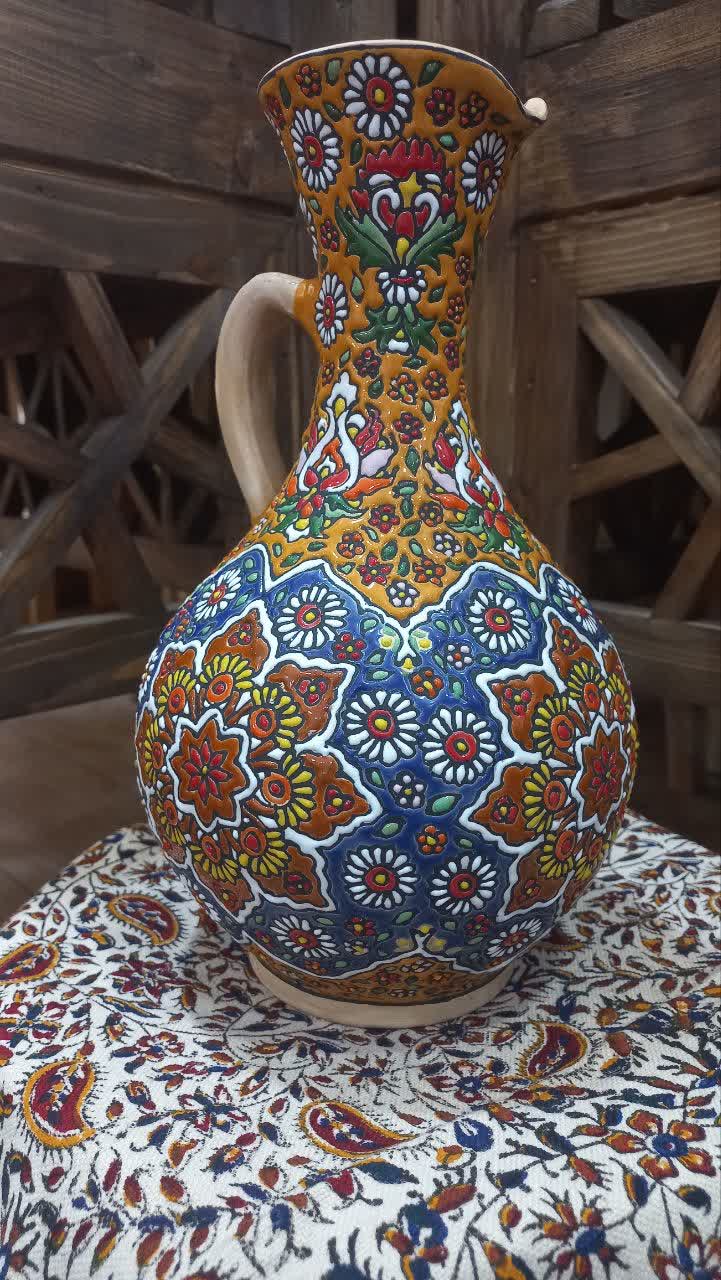 تصویر 4 از قیمت فروش پارچ آبخری میناکاری