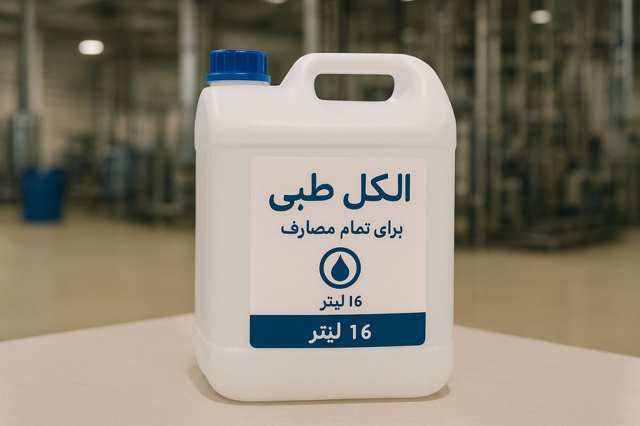 تصویر 1 از قیمت الکل طبی پنج لیتری + فروش عمده