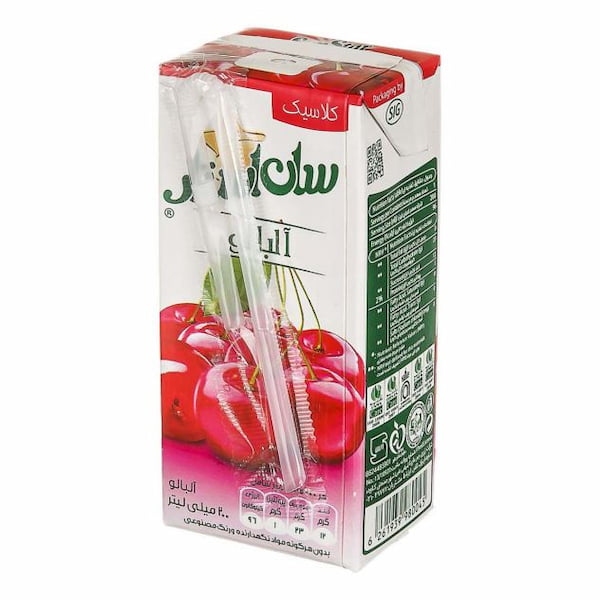 تصویر 4 از معرفی آبمبوه پاکتی آلبالو تک نفره   + بهترین قیمت خرید