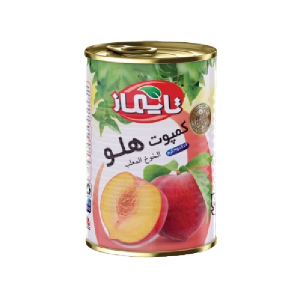 تصویر 1 از قیمت فروش کمپوت هلو قوطی کلیددار + فروش عمده
