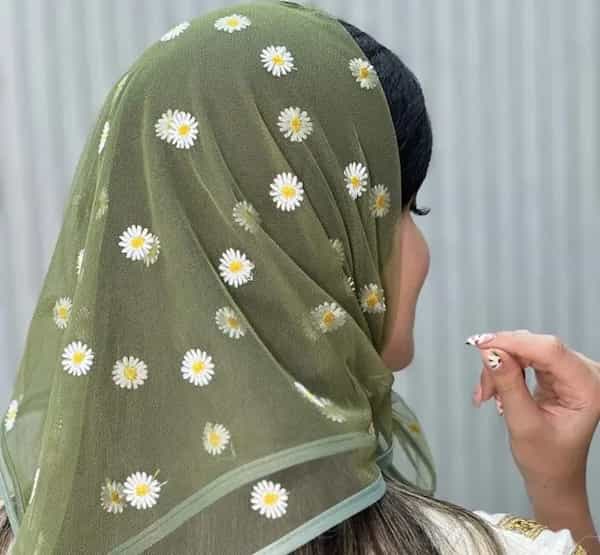 تصویر 3 از قیمت روسری تور بابونه + خرید باور نکردنی