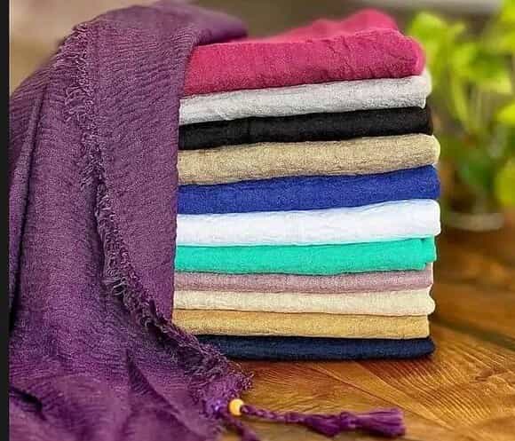 قیمت خرید شال پفکی نگین دار با فروش عمده