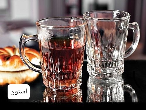 تصویر 1 از خرید لیوان دسته دار بلور مدل استون