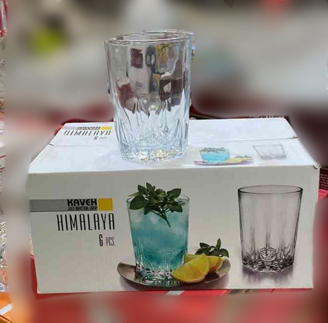 تصویر 1 از قیمت خرید لیوان شربت خوری بلور مدل هیمالیا + خرید عمده