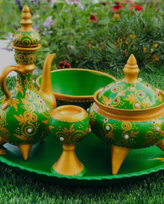 تصویر 3 از فروش ویژه ست حنابندان از جنس سفال