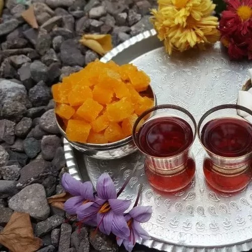 قیمت  خرید آنلاین نبات چای زعفرانی اصل زنجان