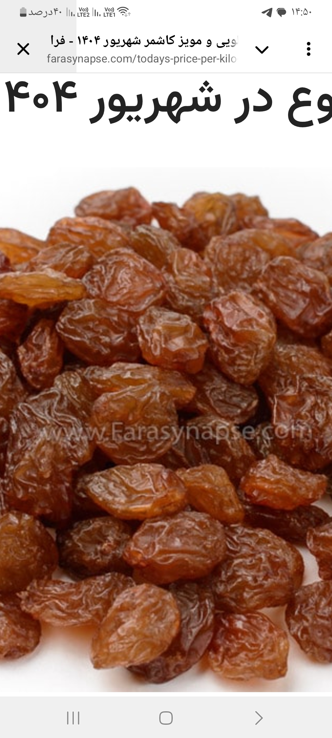 تصویر 1 از خرید و فروش عمده کشمش خرم دشت + کیفیت و قیمت عالی