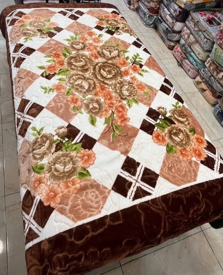 تصویر 2 از پتو ضخیم گلبافت یک نفره + قیمت عمده