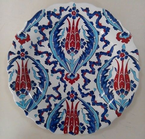 تصویر 1 از خرید بشقاب مینا کاری سفالی + قیمت فروش استثنایی