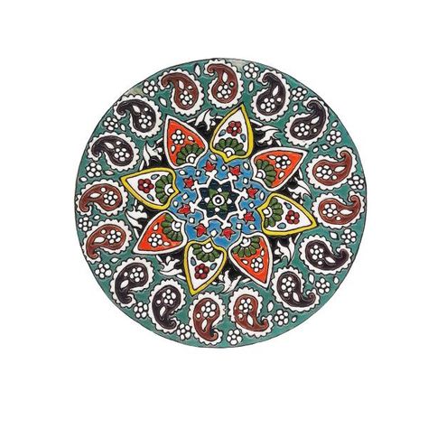 تصویر 2 از خرید بشقاب مینا کاری سفالی + قیمت فروش استثنایی