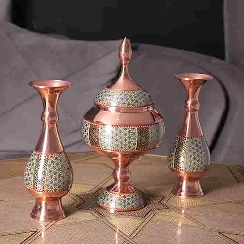 خرید قندان خاتم کاری