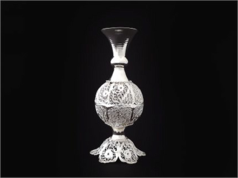 تصویر 4 از خرید گلدان ملیله‌کاری نقره‌ نما + بهترین قیمت