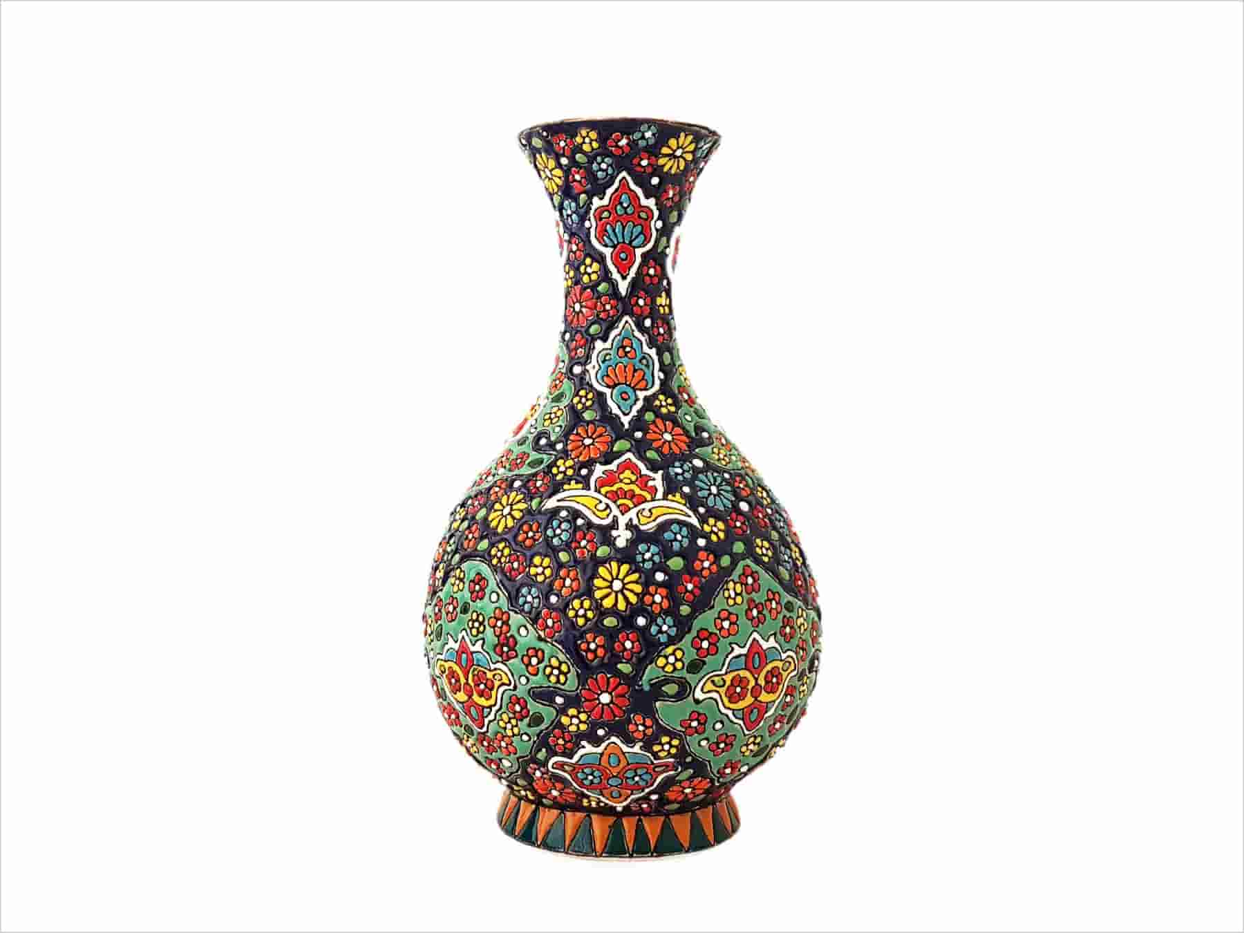 تصویر 1 از خرید گلدان مینا کاری + قیمت فروش استثنایی