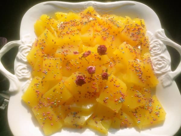 تصویر 1 از قیمت خرید حلوا مسقطی لاری با مغز گردو عمده به صرفه و ارزان