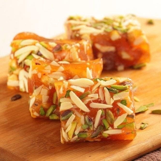 تصویر 3 از قیمت خرید حلوا مسقطی لاری با مغز گردو عمده به صرفه و ارزان